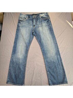 Calvin Klein 38x32 Mens Bootcut Jeans Blue Denim Classic Style
